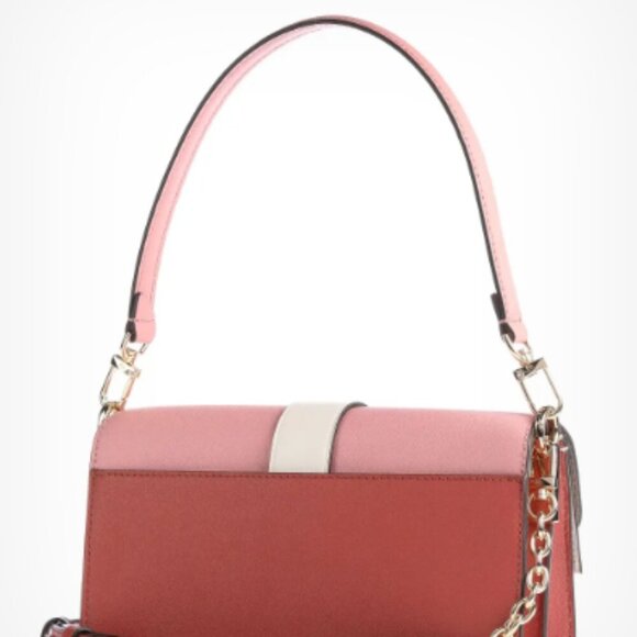 NWT Small Greenwich Michael Kors gold cinnamon pink hot pink crossbody - Picture 7 of 10